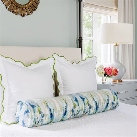 Wintergreen Round Bolster PillowKing (9" x 48") | College dorm room ...