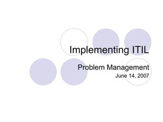 ITIL Problem Mgmt 的图像结果