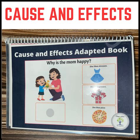 Cause and Effect Activities Adapted Book - Resource For Teacher