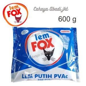 Jual LEM FOX PUTIH PVAc / LEM KAYU TEMBOK FOX PUTIH 600 GRAM - Jakarta ...