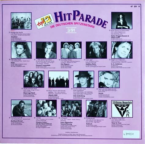 Hit Parade 3/91. Die deutschen Spitzenstars – Bertelsmann Vinyl Collection