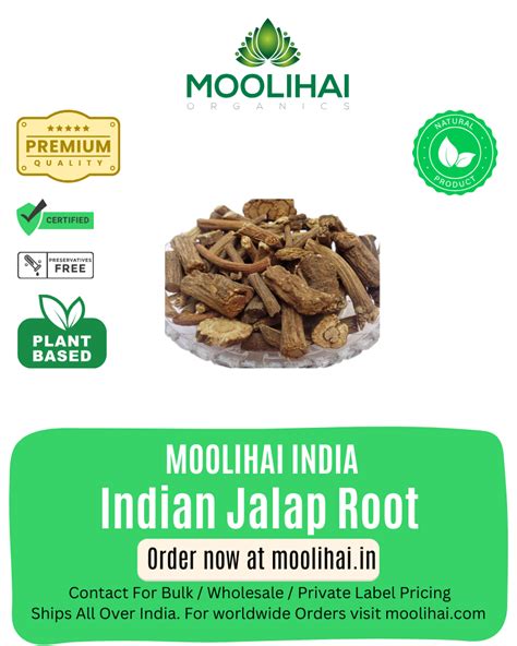 Organic Natural Indian Jalap Raw Root | Civatai Ver | Nisot ...