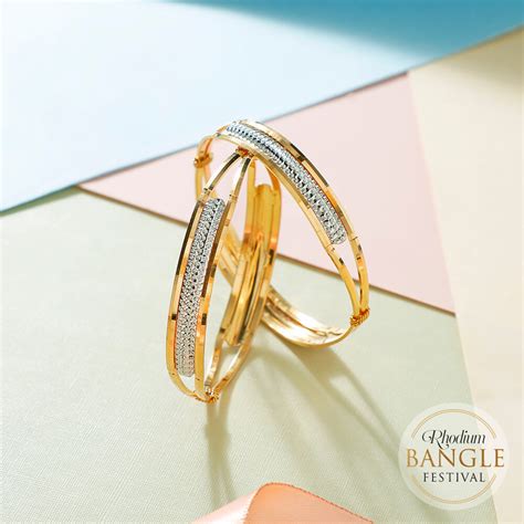 Buy Rhodium Bangle Online | Rhodium Bangle by Manubhai.
