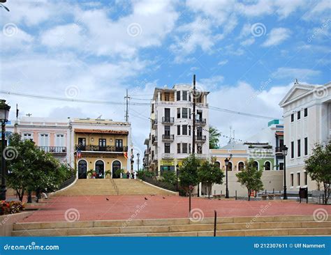 Historical Buildings in the Old Town of San Juan, the Capital City of Puerto Rico Stock Image ...