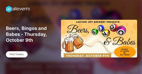 Beers, Bingos and Babes - Thursday, October 9th, Lasting Joy Brewery ...
