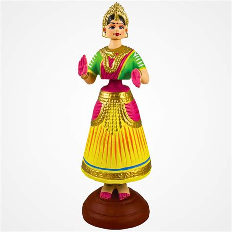 Buy SIMPLE DAYS Wood Kondpalli Dancing Doll | Tanjore Dancing Doll ...