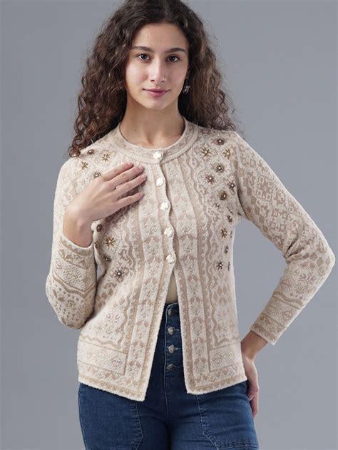 Virsa Embellished Round Neck Cardigan – Virsa Online