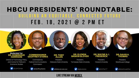 HBCU Presidents' Roundtable | Federal Communications Commission