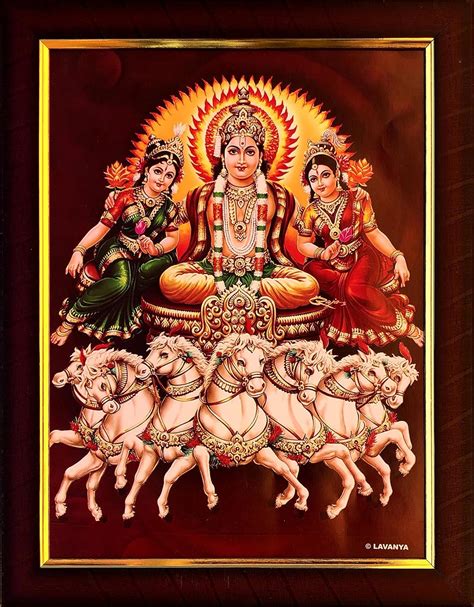 Garuda Photos - Surya Dev Photo Frame; Surya; Suryanarayana; Suraj ...