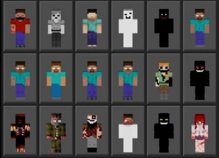 Minecraft Creepypastas Skin Pack » MCDL Minecraft Addons