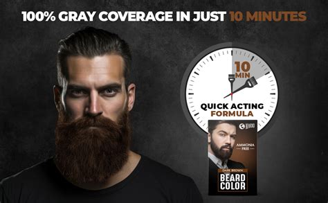 Beardo Beard Color For Men - Natural Brown, 70ml | Long Lasting | No ...