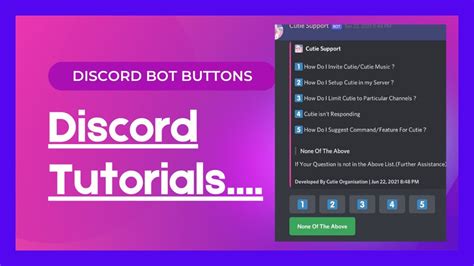 How to Code a Discord Bot Part 1 Buttons 的图像结果