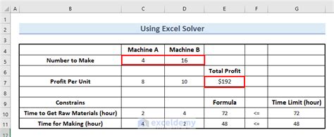 Image result for Linear Optimization Excel
