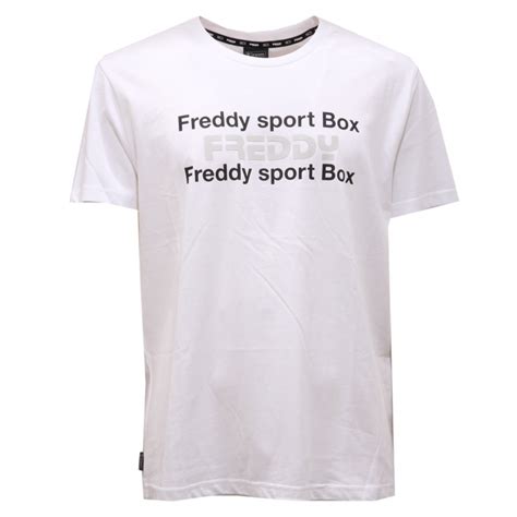 7513AG maglia uomo FREDDY white cotton printed t-shirt man