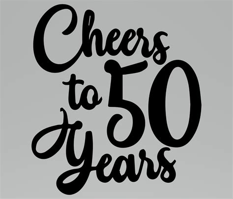 Cheers to 50 years svg 50th birthday svg cheers png | Etsy