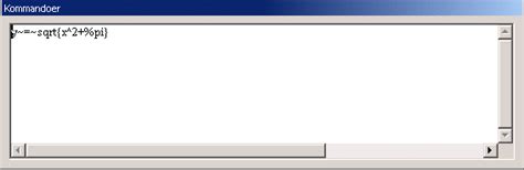 OpenOffice Math 的图像结果