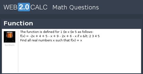 View question - Function