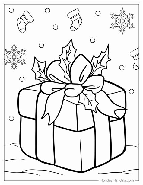 20 Christmas Present Coloring Pages (Free PDF Printables)