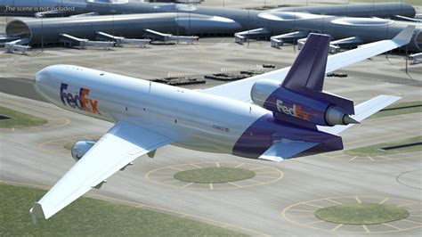 McDonnell Douglas MD11 FedEx Flight 3D Model $129 - .3ds .blend .c4d ...