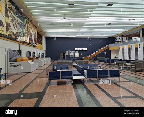 Waiting area inside the airport in Gander, Newfoundland & Labrador ...