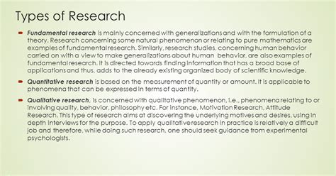 Types of Research | Aditya Classes Bikaner