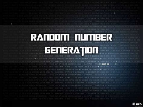 Random Number Generation 的图像结果