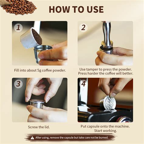 Buy HYMELA Reusable Coffee Capsule Filter Cup Refillable Pods for ...
