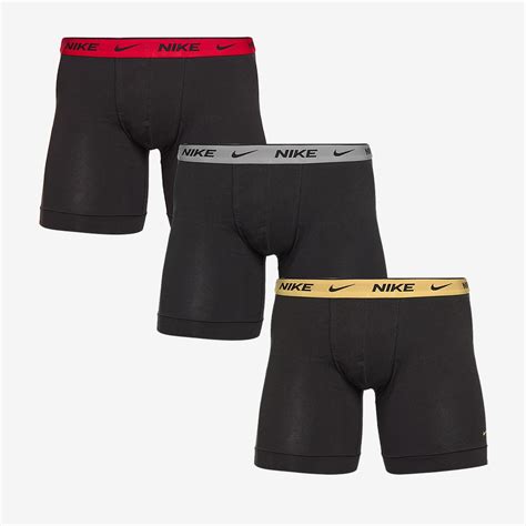 Nike Everyday Cotton Stretch Boxer Brief - Black/Gold /Uni Red/Cool ...