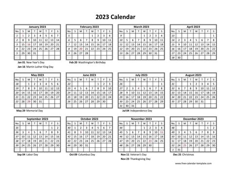 Free Printable 5 Year Calendar Template for Easy Planning