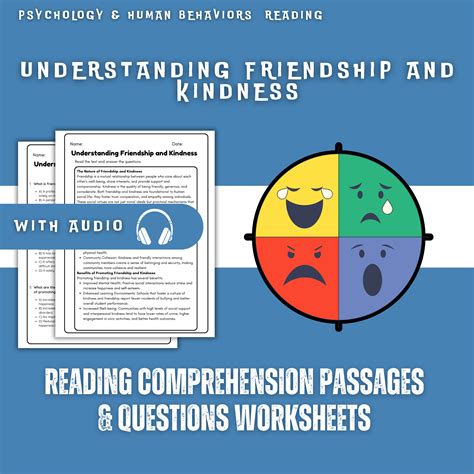 Understanding Friendship and Kindness Reading Comprehension Passages ...