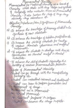 UNIT Operation Pharmaceutical Engineering b.pharma 3sesm, Handwritten ...