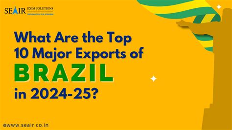 What Are the Top 10 Major Exports of Brazil in 2025-26?
