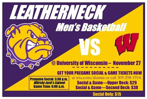 WIU at the University of Wisconsin Pregame Social & Mens Basketball ...