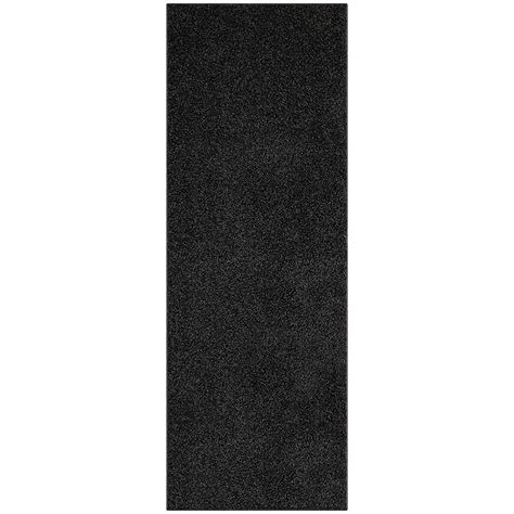 Mainstays Polyester Shag Area Rugs or Runner,1'9" x5' Runner,Black ...