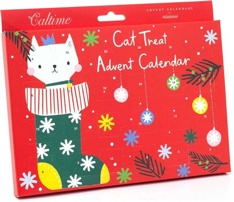 Cat Christmas Advent Calendar | Pet Treat Calendar With 24 Cat Xmas ...
