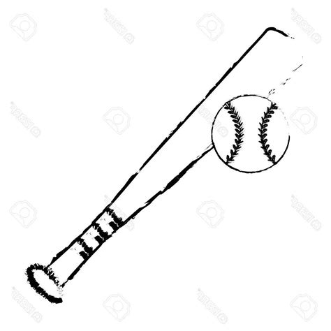 Baseball Bat Sketch at PaintingValley.com | Explore collection of ...