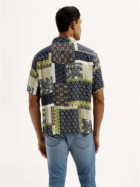 Men's Resort Collar Ethnic Motif Loose Fit Shirt – Levis India Store