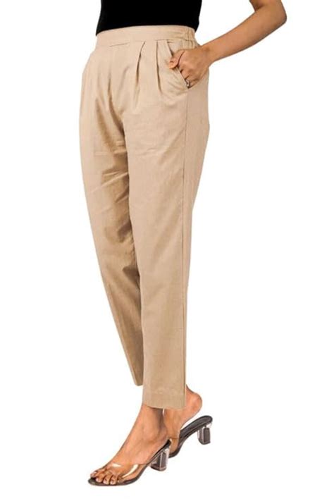 Buy MIRAYYA Cotton Ankle Fit Trouser Pants for Women & Girls | Women ...