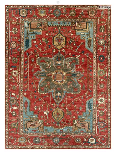 Landry & Arcari Rugs and Carpeting Heriz One-of-a-Kind 9'1" x 11'11" New Age Area Rug in Red ...