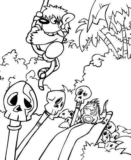 Neopets - Geraptiku Colouring Pages