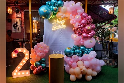 Birthday Flex Decoration for Kids 2nd Birthday Backdrop Garden Surprise