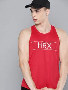 HRX by Hrithik Roshan Printed Men Round Neck Red T-Shirt - Buy HRX by ...