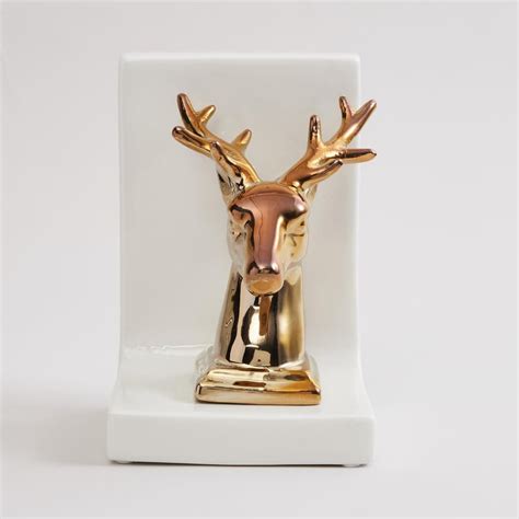 Buy Brighton Ceramic Reindeer Book End from Home Centre at just INR 999.0