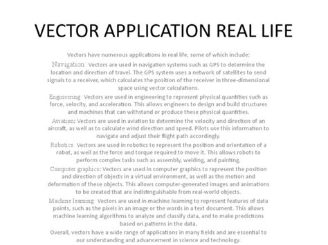 Image result for Vector Application Examples