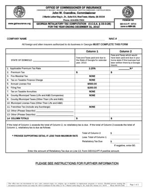 Fillable Online oci ga Insurers: GID Form Inventory - oci ga Fax Email ...