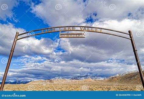 The Arch at the Entrance To the Fish Lake Valley Cemetery in Dyer, Nevada, USA - November 3 ...