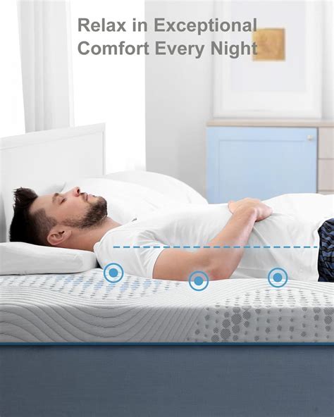 Buy BedStory 3 Inch Mattress Topper Queen Size, Gel & Bamboo Charcoal ...