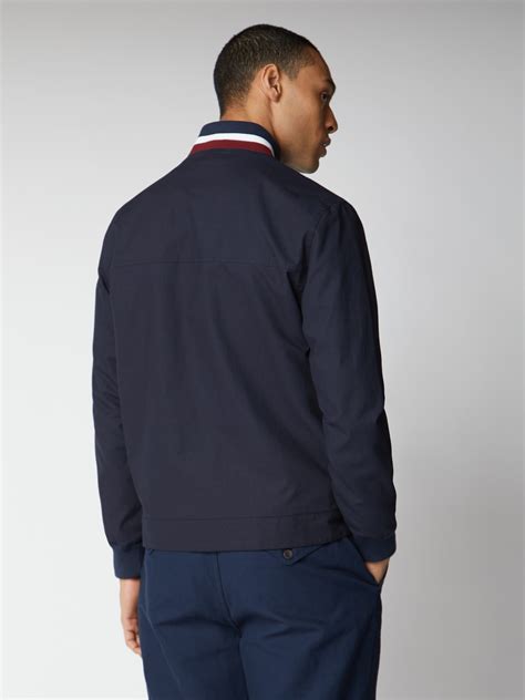 Men's Navy Blue Ripstop Bomber Jacket | Ben Sherman | Est 1963