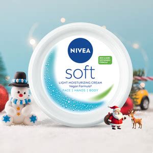 NIVEA Soft Light Moisturizer for Face, Hand & Body, Non-Sticky Cream ...