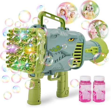 Amazon.com: Bubble Machine Guns, 64 Holes Automatic Bubble Blower for ...